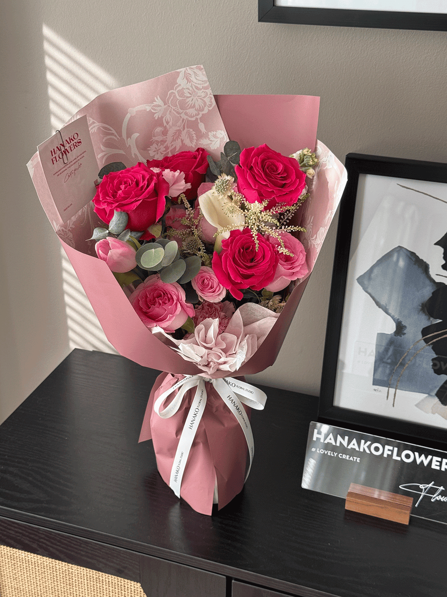 Mother's Day Assorted Pink Flower Bouquet
