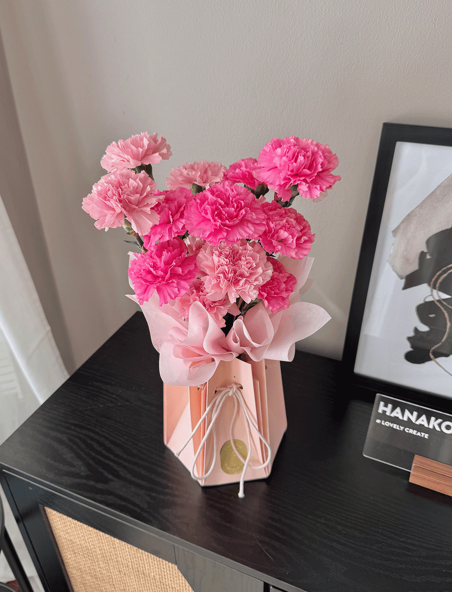 Mother's Day Carnation Bouquet with Vase
