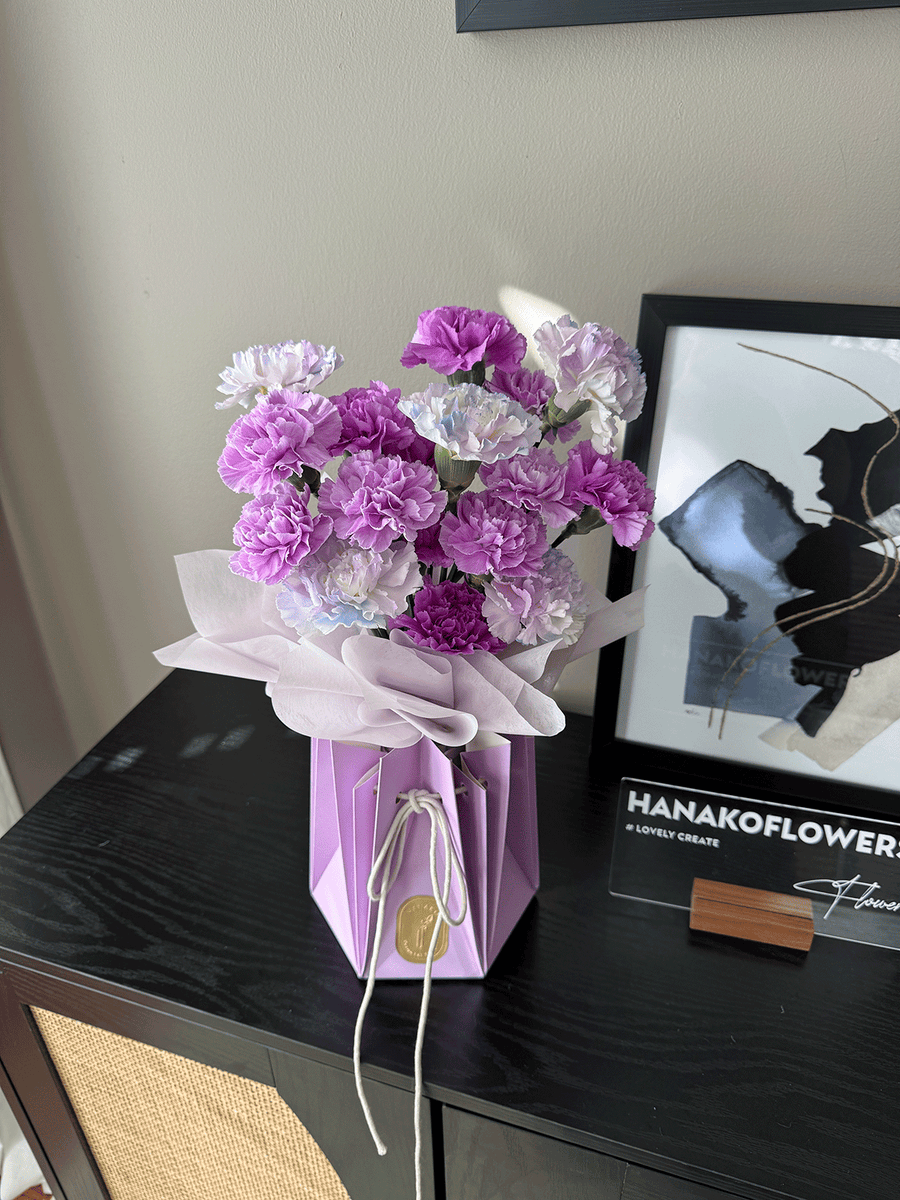 Mother's Day Carnation Bouquet with Vase