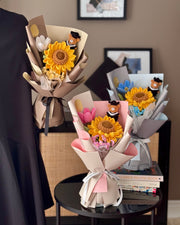 Sunny Scholar Graduation Crochet Bouquet