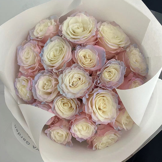 Classic Aurora Boreal Rose Round Bouquet(Pre-order)