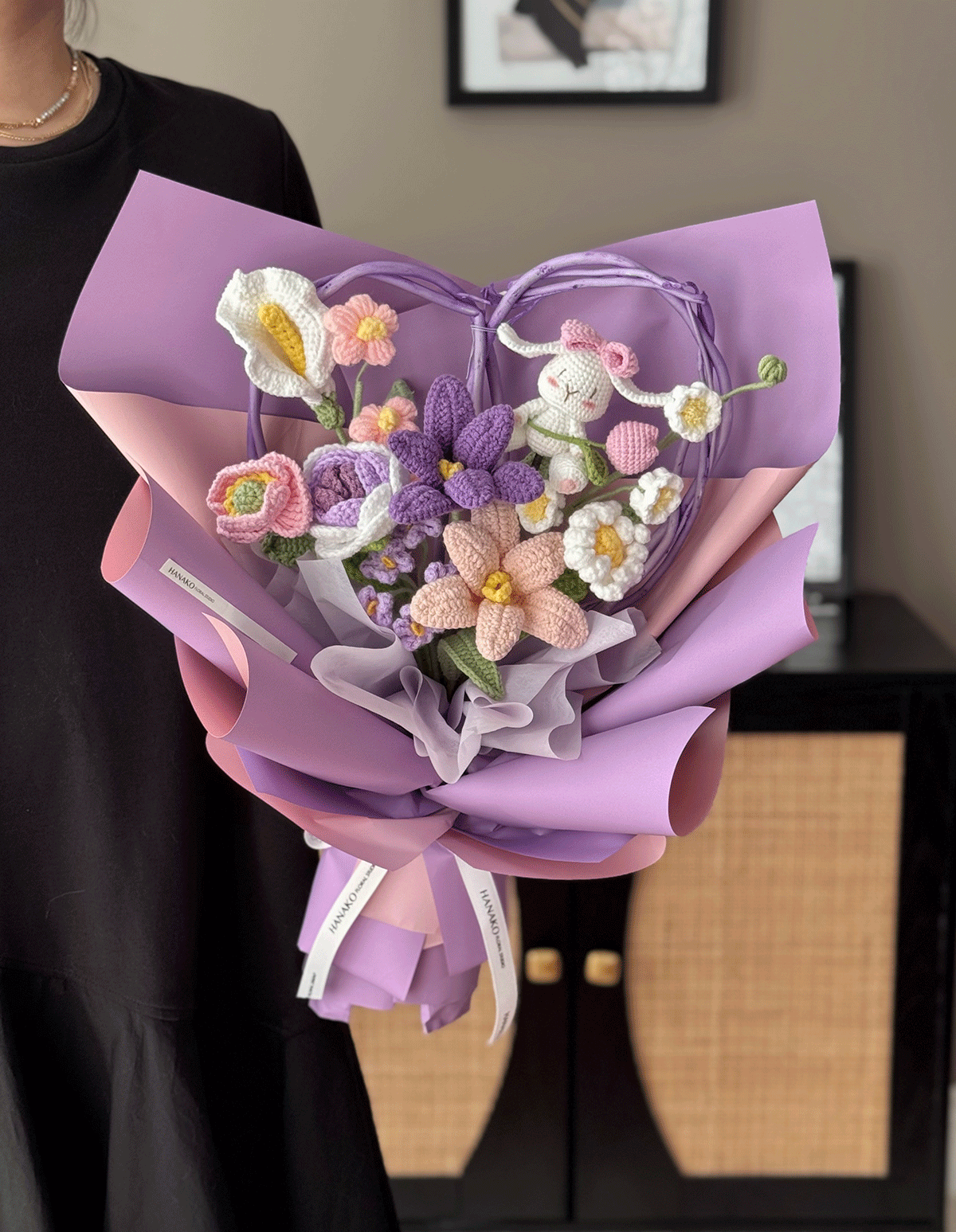 Bunny Love Crochet Bouquet