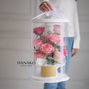 Vday Garden Assorted Flower Gift Box - Pink
