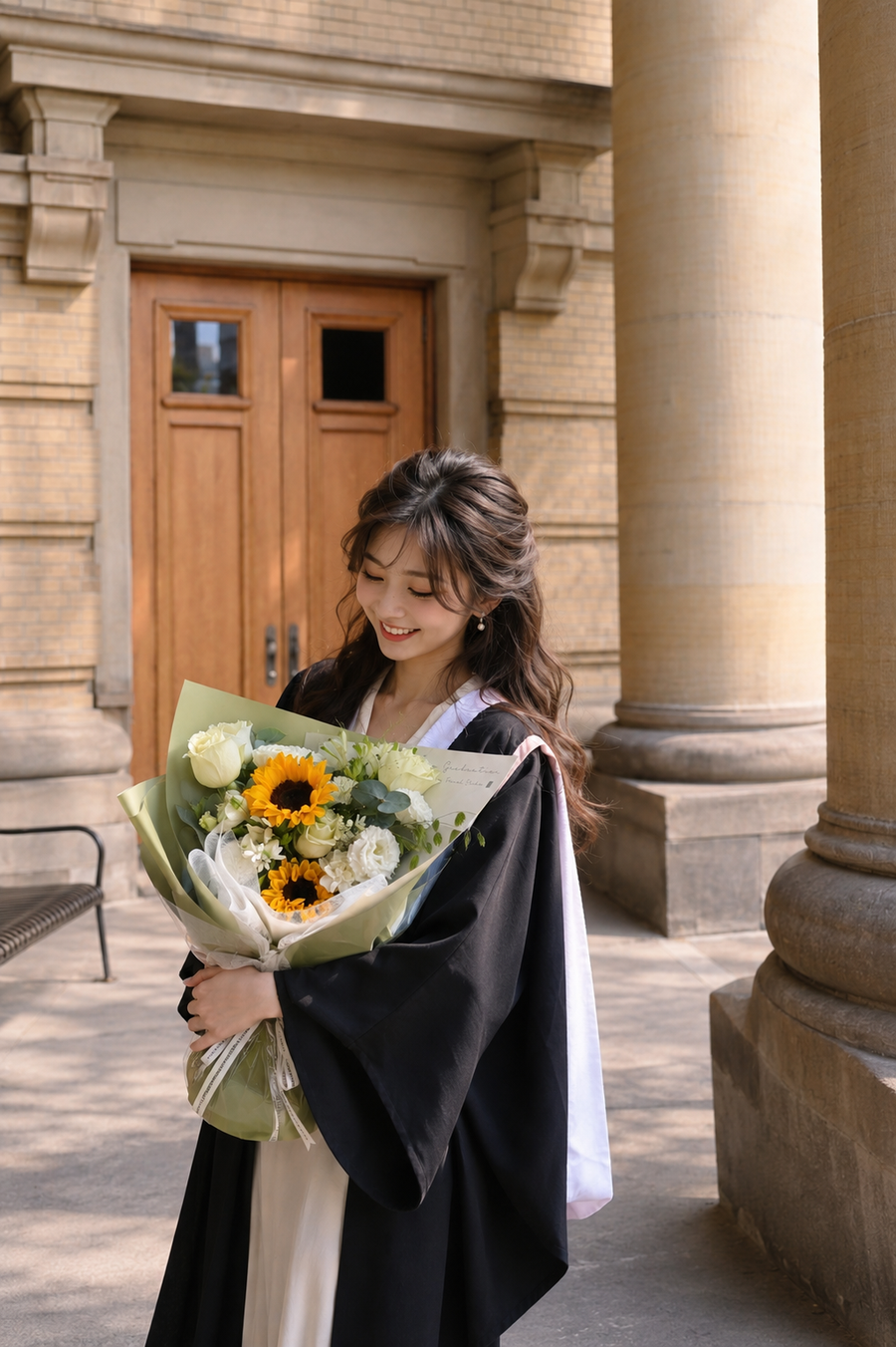 Grad Bloom – Sunny Signature Mixed Bouquet