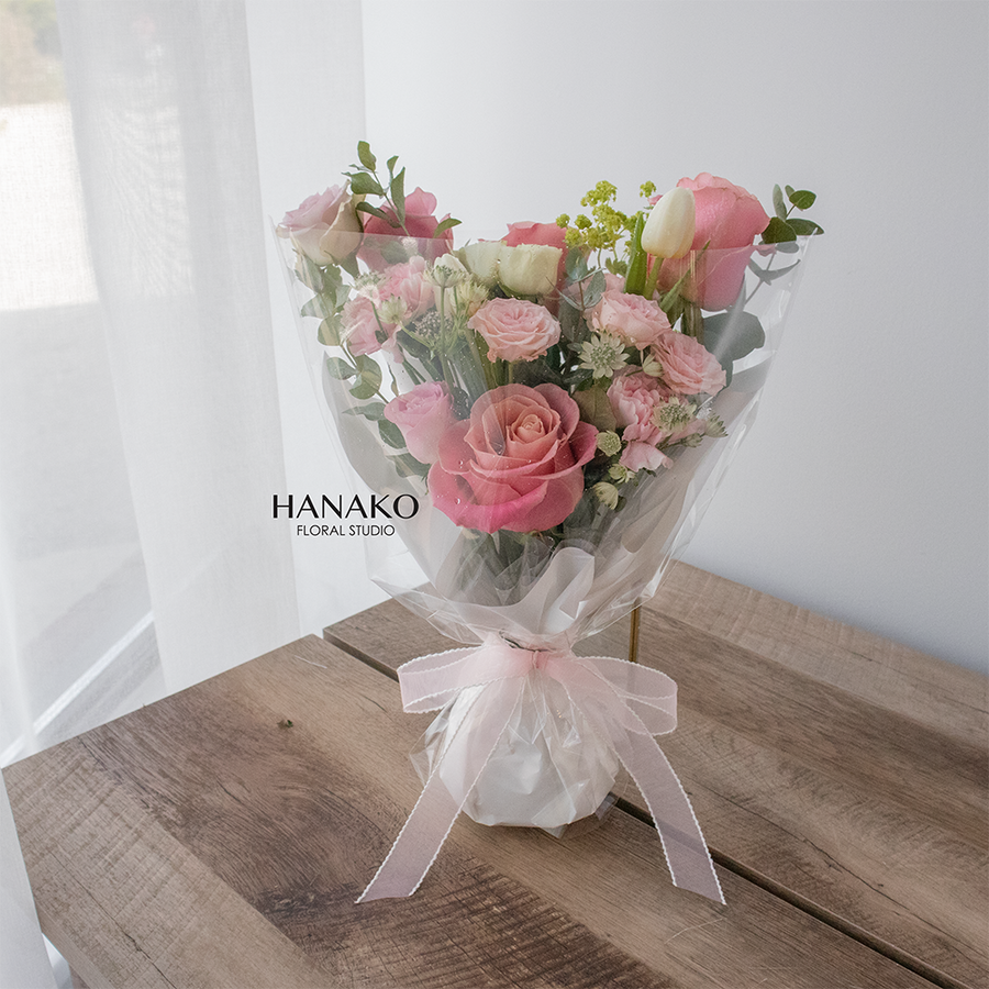 Graduation Daily Bouquet Style Pink