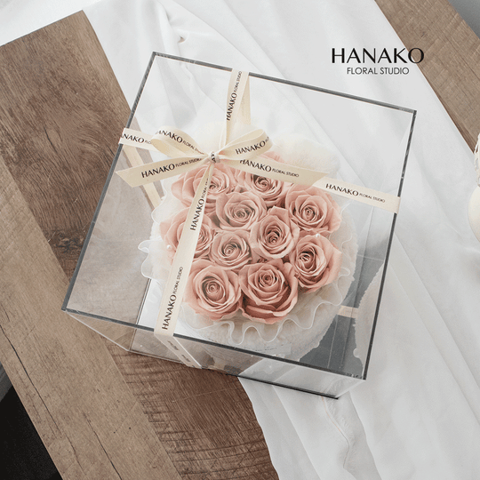 My Bunny Preserved Rose Box Cappuccino