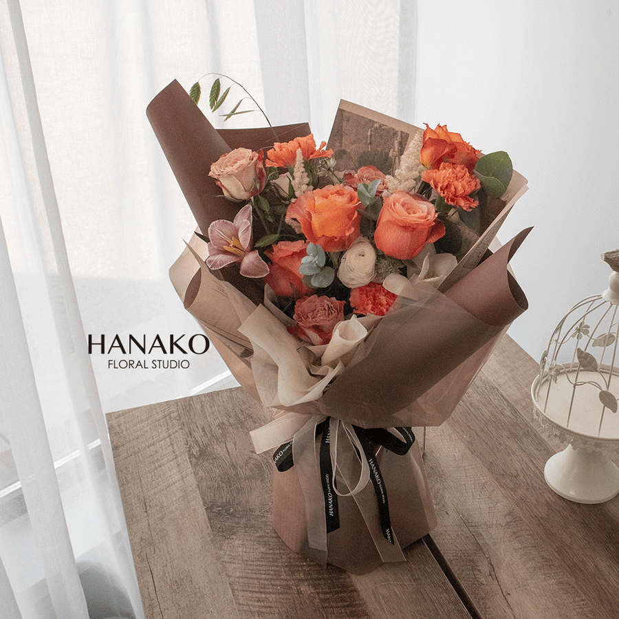 Autumn Café Bouquet(Pre-order, 7 Days in Advance)