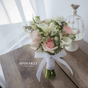 Classic Round Blush Bridal Bouquet