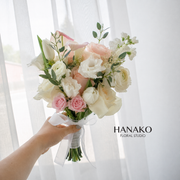 Blush Elegance One-side Bridal Bouquet