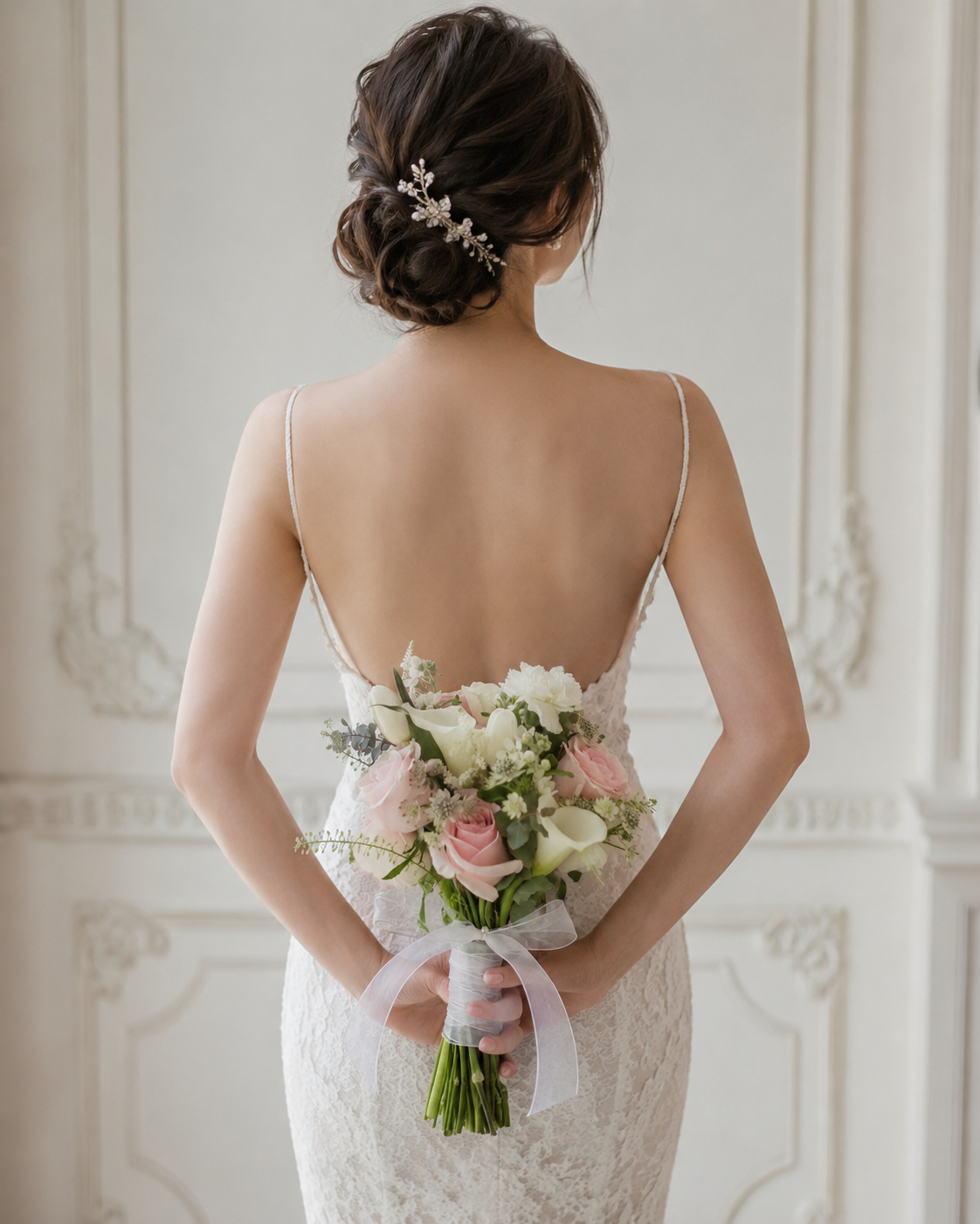 Classic Round Blush Bridal Bouquet
