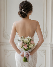 Classic Round Blush Bridal Bouquet