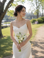 Petite Ivory Whisper Calla Bridal Bouquet