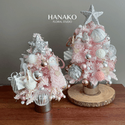 Mini Table Artificial Christmas Tree - Pink