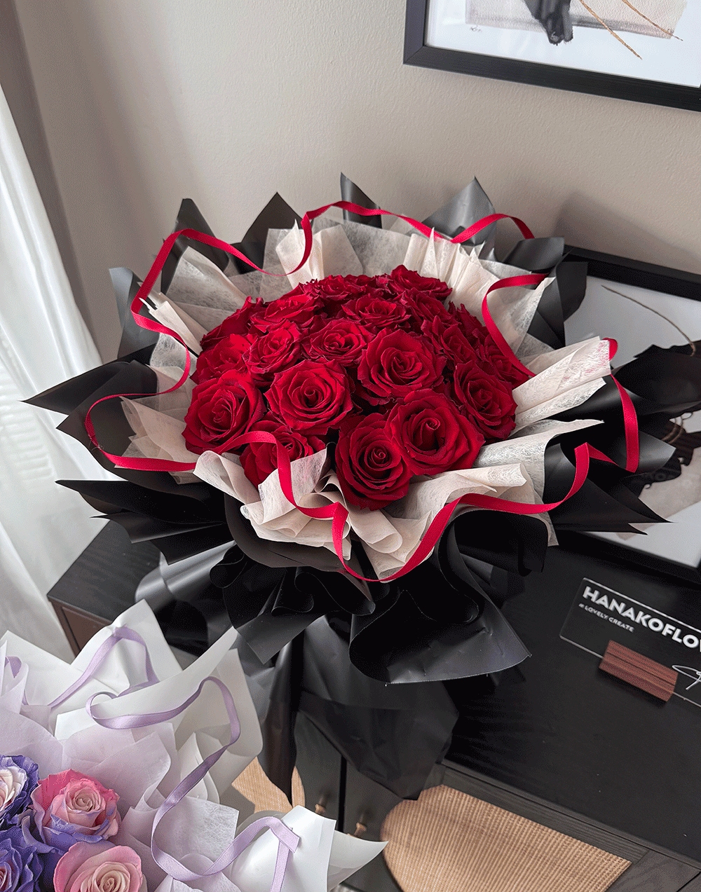 Ballet Bloom Rose Bouquet - Red