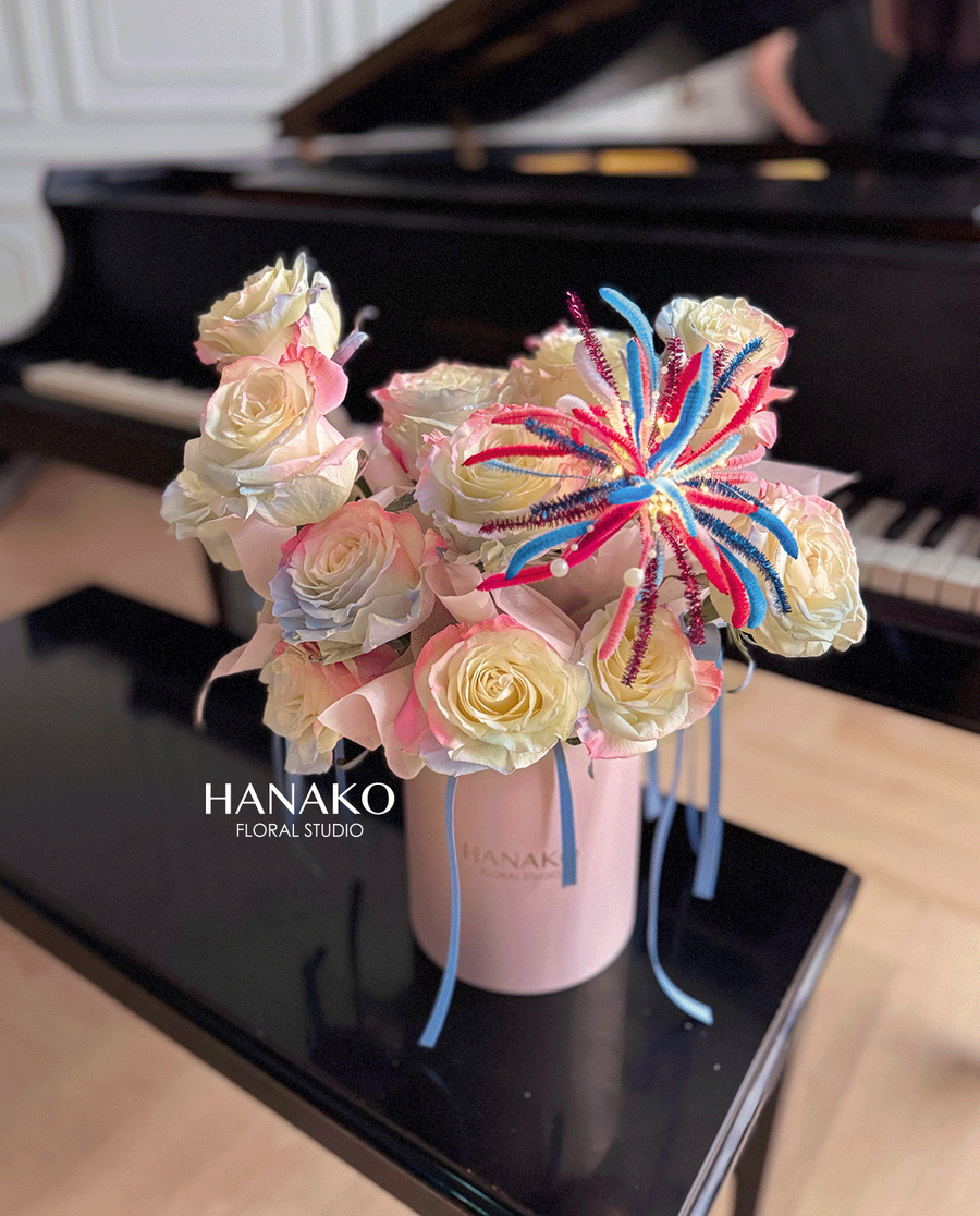 Firework Rose Box - Pink