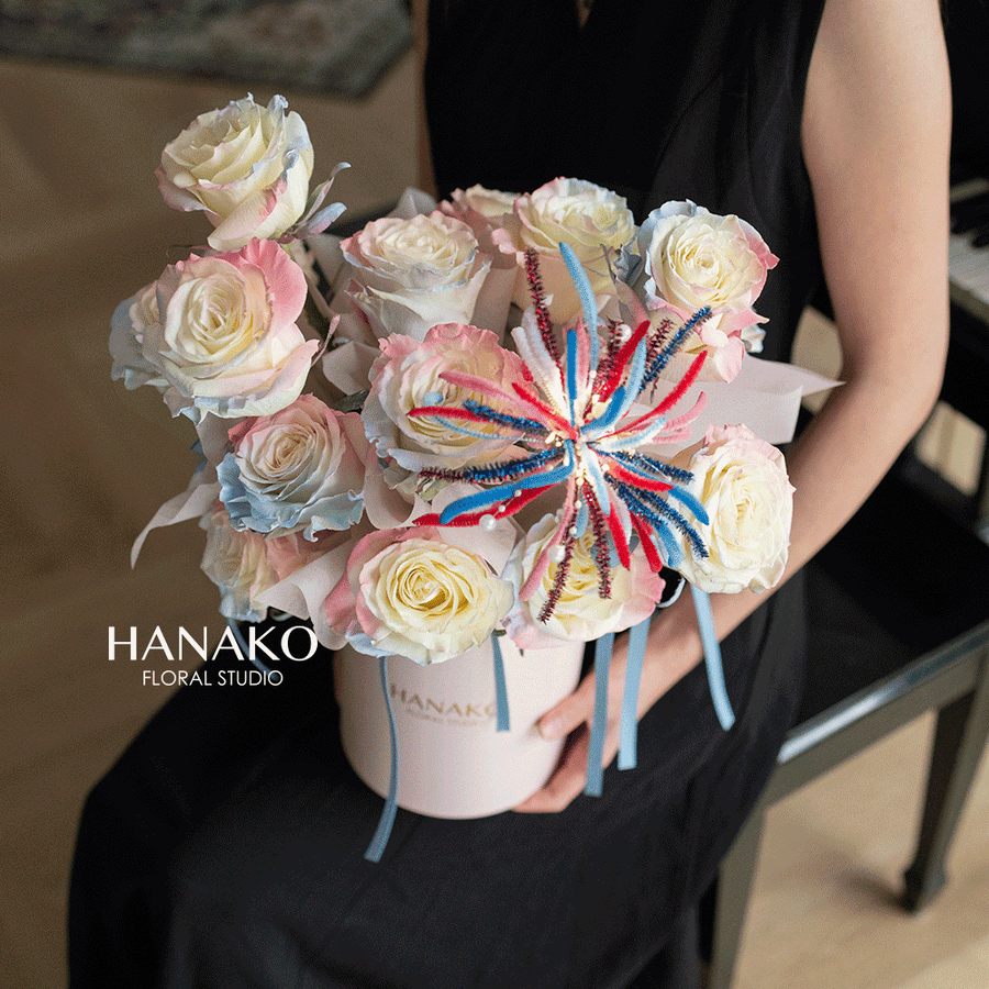 Firework Rose Box - Pink