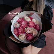 Classic Mauve Pink Rose Round Bouquet(Pre-order, 7 Days in Advance)