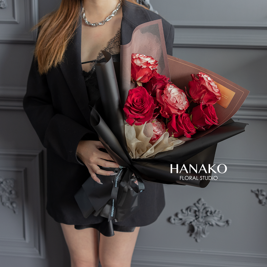 9/19 Dusty Red Rose Bouquet(Pre-order, 5 Days in Advance)