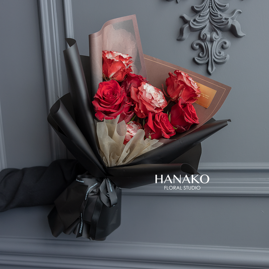 9/19 Dusty Red Rose Bouquet(Pre-order, 5 Days in Advance)