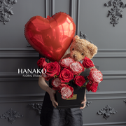 520 Be My Love Teddy Bear with Rose Gift Set