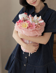 Qixi Crochet Bloom Bouquet with Plush Doll