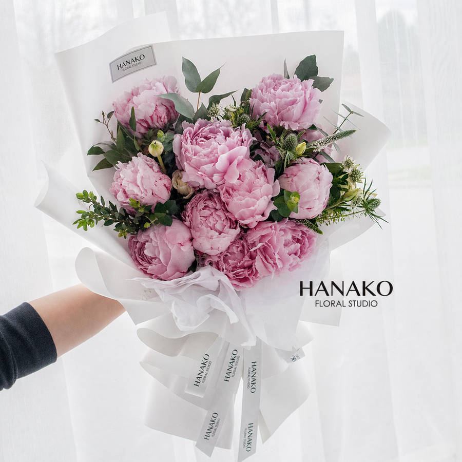 Korean Style Peony Bouquet(Pre-order 3 Days in Advance)