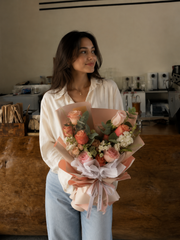 Autumn Soft Peach Bouquet (Pre-order 7 Days in Advance)