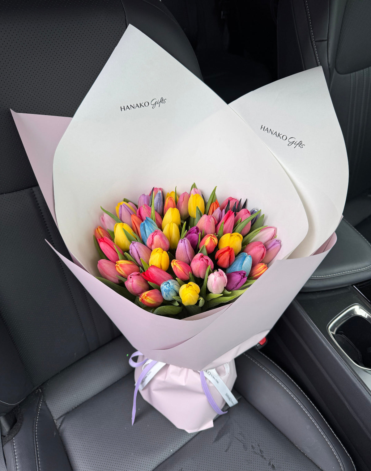 Rainbow Tulip Grand Bouquet (Pre-order, 5 Days in Advance)