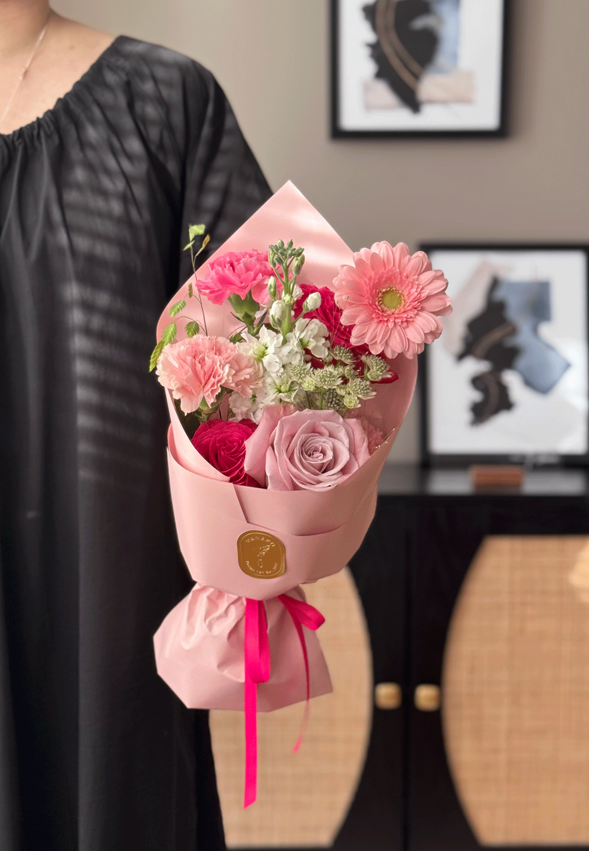 Mother's Day Daily Bloom Small Bouquet-Berry Pink