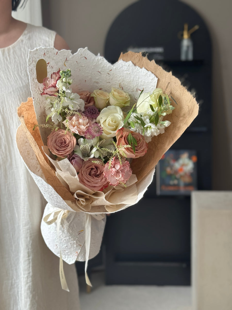 Paper Bloom Assorted Bouquet Cappuccino(Pre-order 7 Days in Advance)