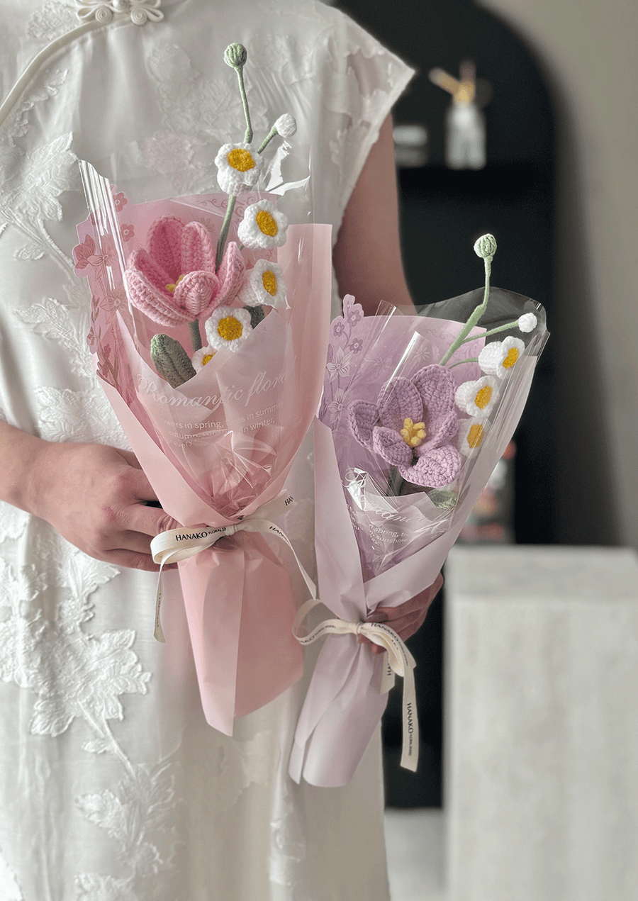 Mother’s Day Mini Crochet Flower Duo