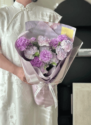 Mother's Day Color Études Carnation Bouquet- Mermaid Lilac