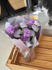 Mother's Day Color Études Carnation Bouquet- Mermaid Lilac