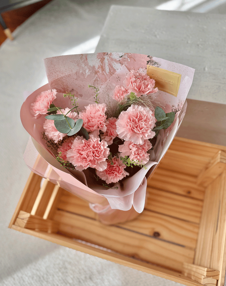 Mother's Day Color Études Carnation Bouquet- Soft Pink