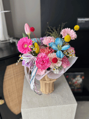 Mother's Day Ice Cream Style Flower Basket – Bright Mix
