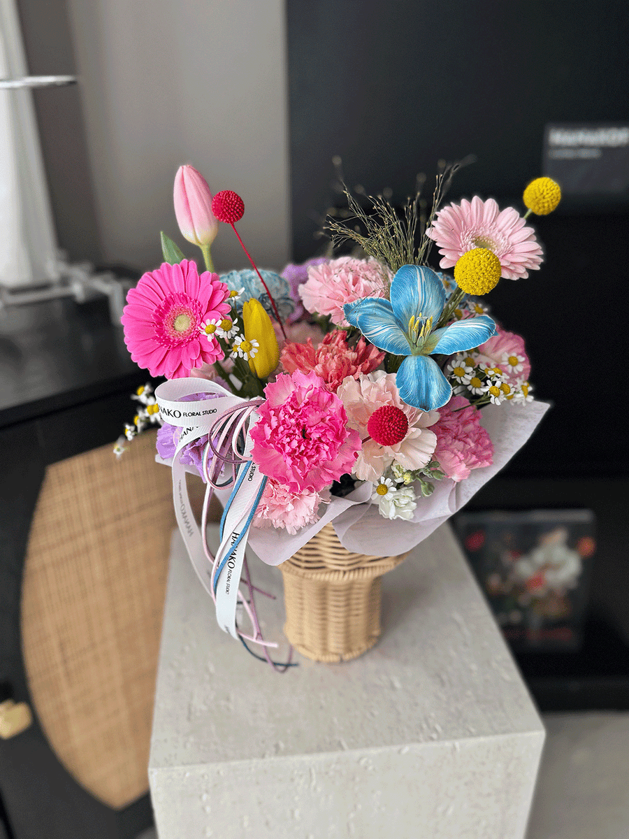 Mother's Day Ice Cream Style Flower Basket – Bright Mix