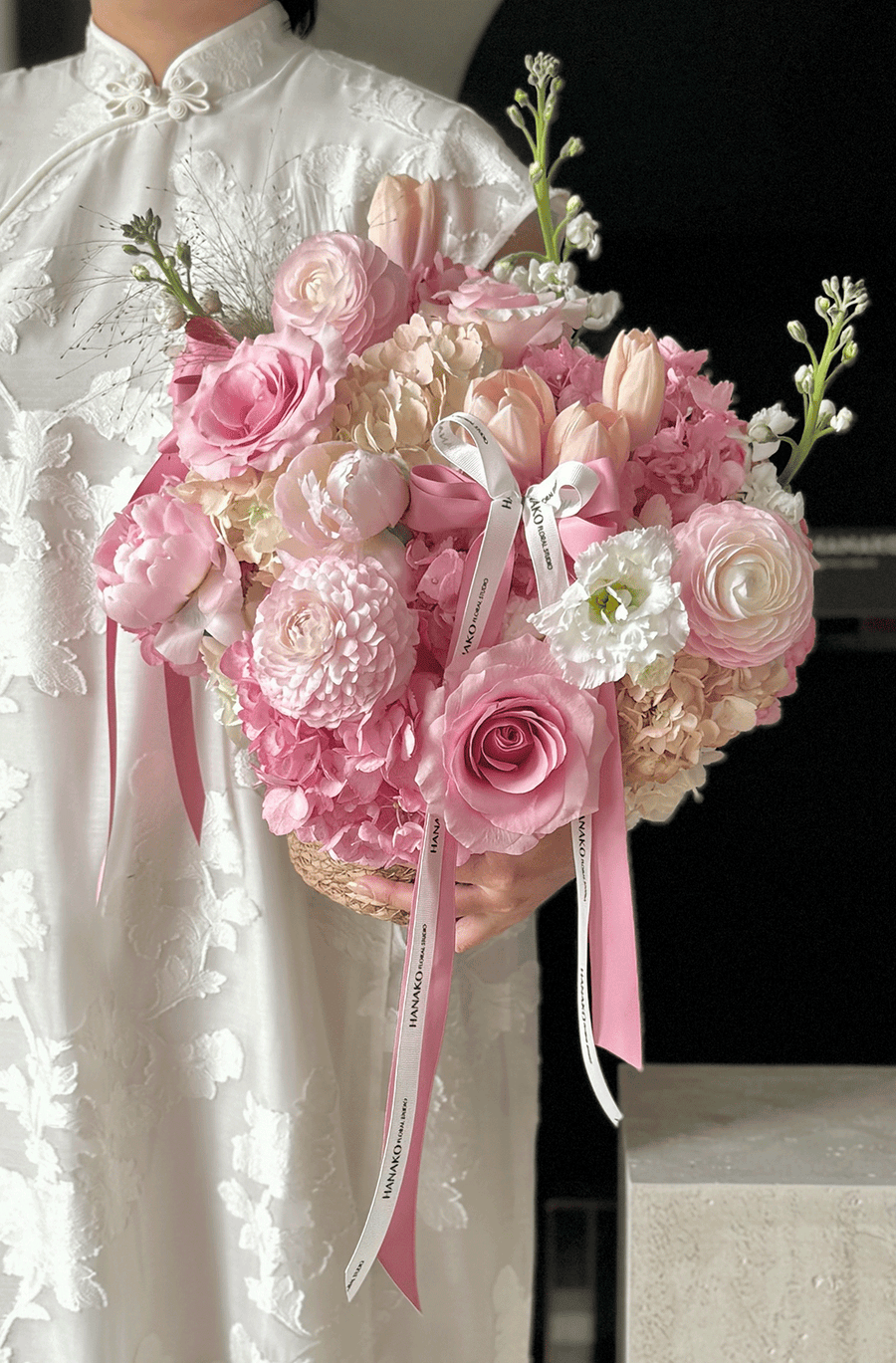 Mother’s Day Luxe Bloom Basket – Blush Garden