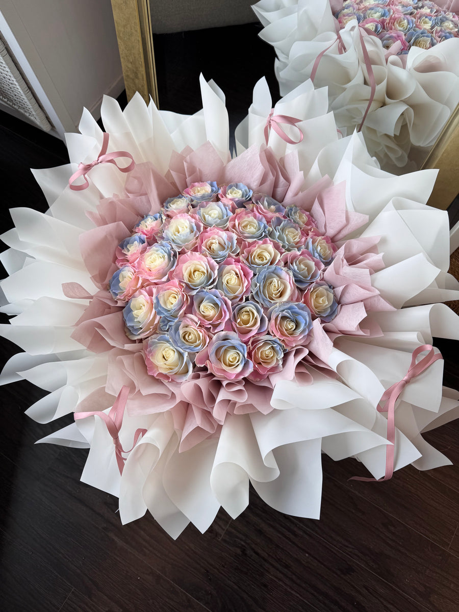 Qixi Ballet Bloom Rose Bouquet - Marmaid