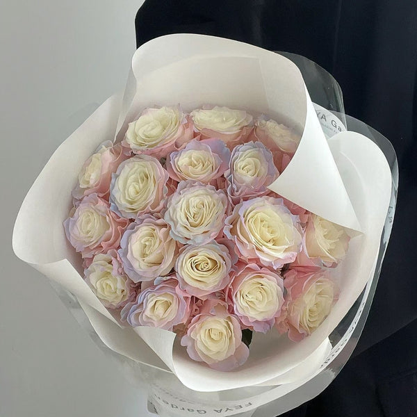 Qixi Classic Aurora Boreal Rose Round Bouquet
