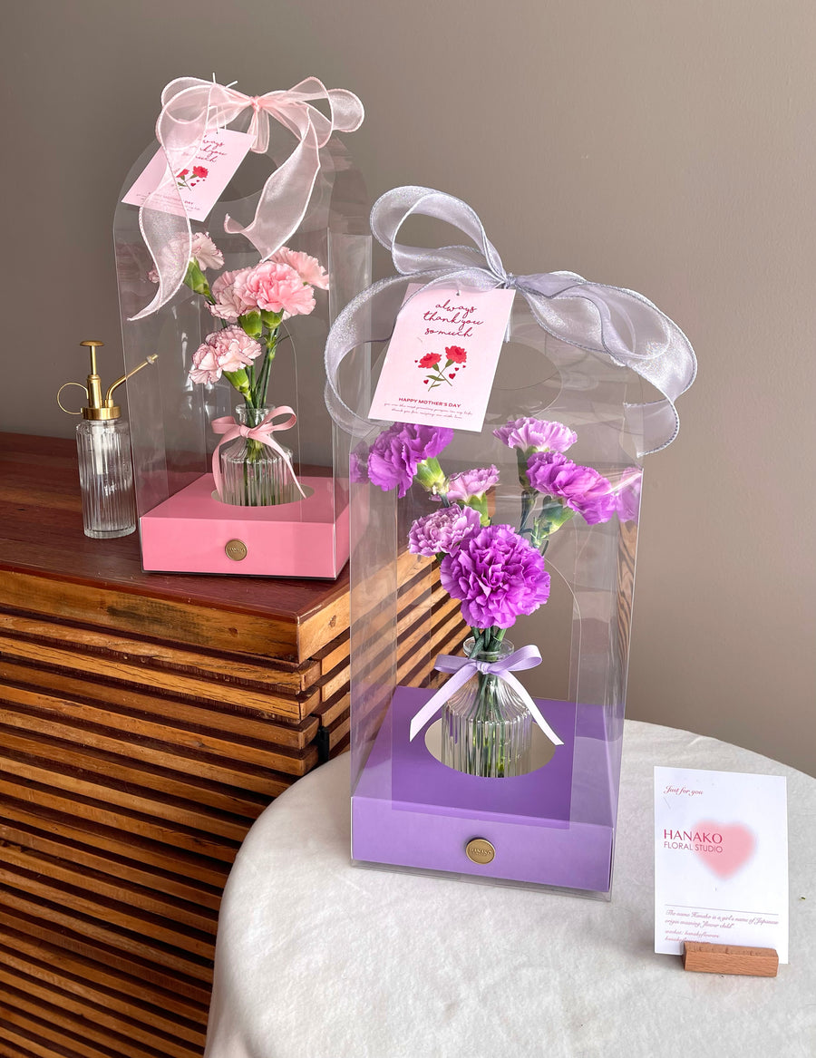 Mother's Day Purple Carnation Handbag