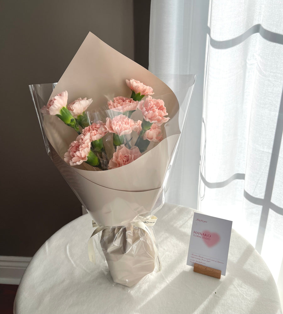 Mother's Day Daily Peach Carnation Bouquet