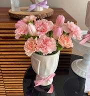 Mother's Day Peach Flowers Pot