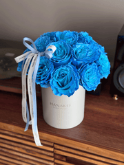 Qixi Classic Rose Bloom Box - Ice Queen Blue
