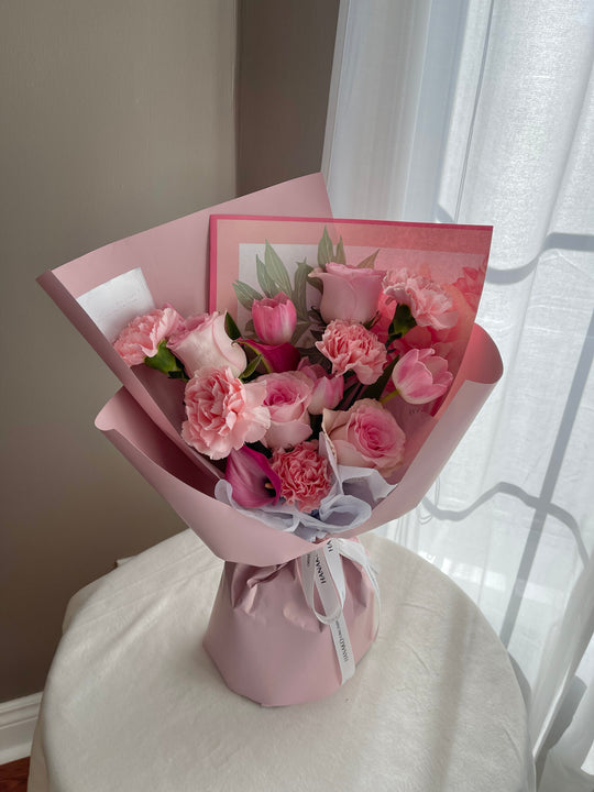 Mother's Day Assorted Pink Flower Bouquet