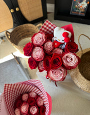 Qixi Sweet Two-Tone Rose Cone