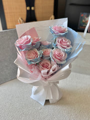 Qixi 9/19 Sweet Baby Blue Rose Bouquet
