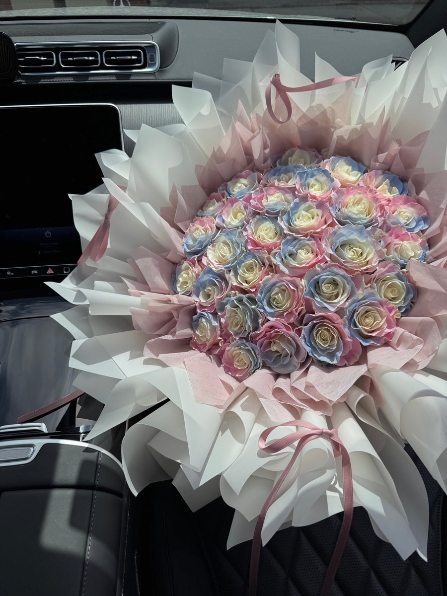 Qixi Ballet Bloom Rose Bouquet - Marmaid