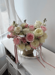 Spring Blush Garden Basket(Pre-order, 3 Days in Advance)