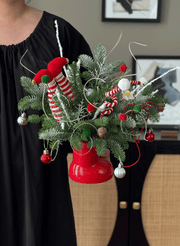 Santa’s Boot Fresh Floral Holiday Arrangement