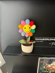 Crochet Potted Plant-Sunflowers